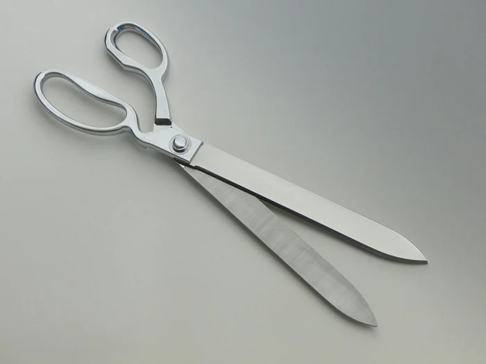 15" Chrome Plated Ceremonial Ribbon Cutting Scissors - Image 5