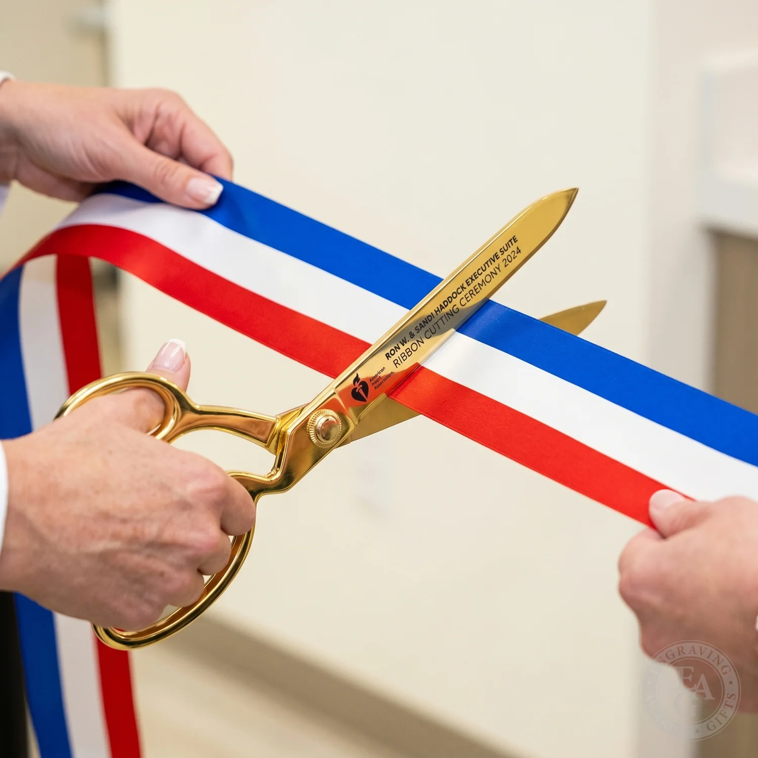 15" Gold Plated Ceremonial Ribbon Cutting Scissors - Image 39