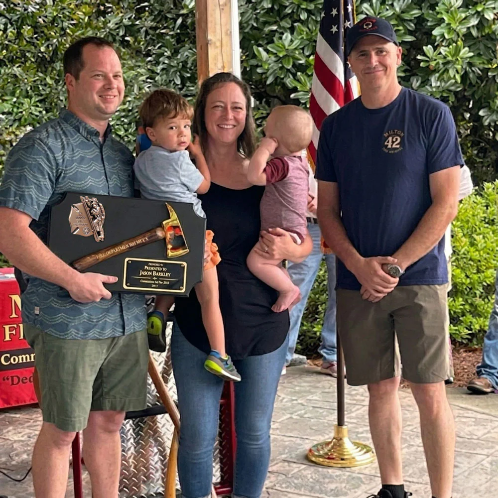 20" x 12" Black Firefighter Axe Award Plaque - Gold - Image 28