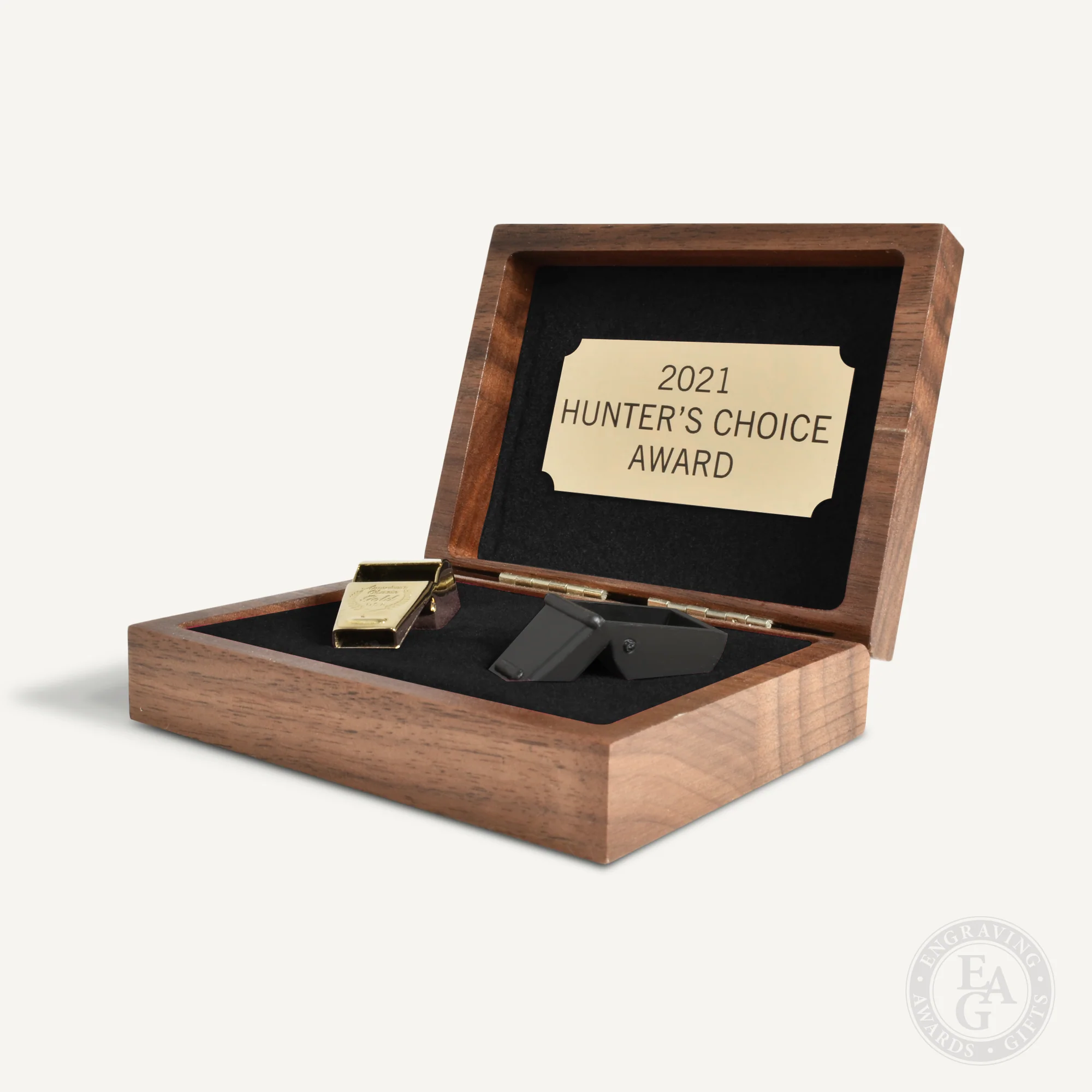 24 KT Gold Plated Whistle Award w/ Walnut Case - Image 9