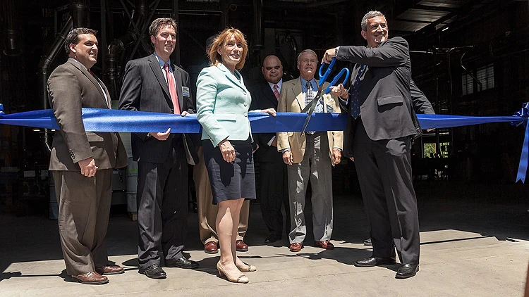 25" Blue Ribbon Cutting Scissors with Silver Blades - Image 18