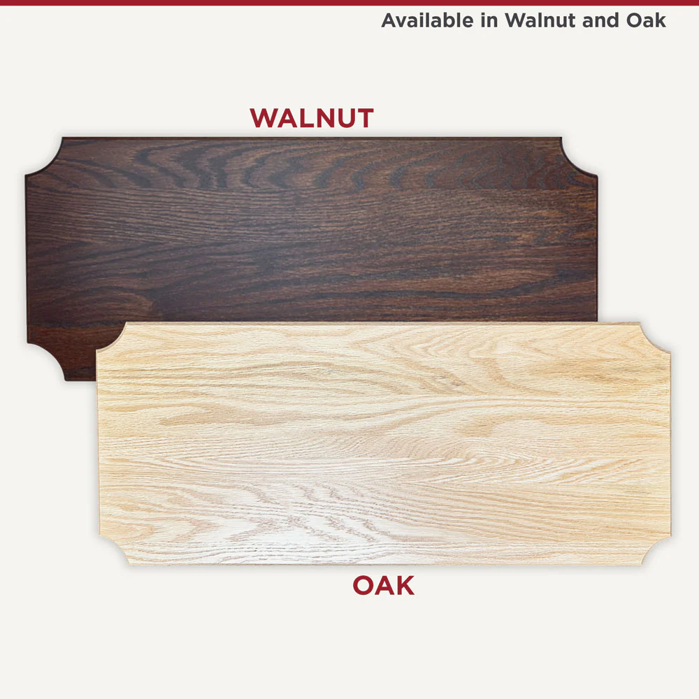 28" x 12" Walnut Firefighter Pike Pole Award Plaque - Polished Aluminum - Image 4