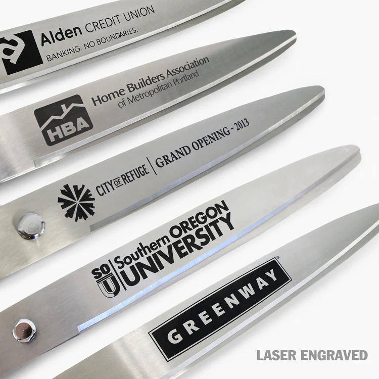 36" Gold Ribbon Cutting Scissors with Silver Blades - Image 11