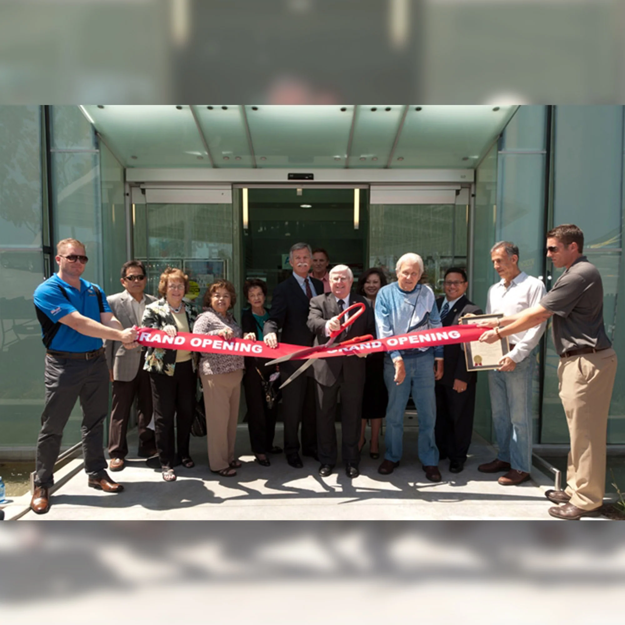 36" Red Ribbon Cutting Scissors with Silver Blades - Image 23