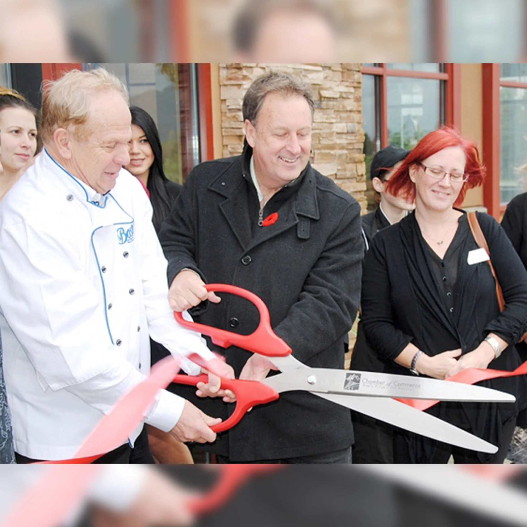 36" Red Ribbon Cutting Scissors with Silver Blades - Image 25