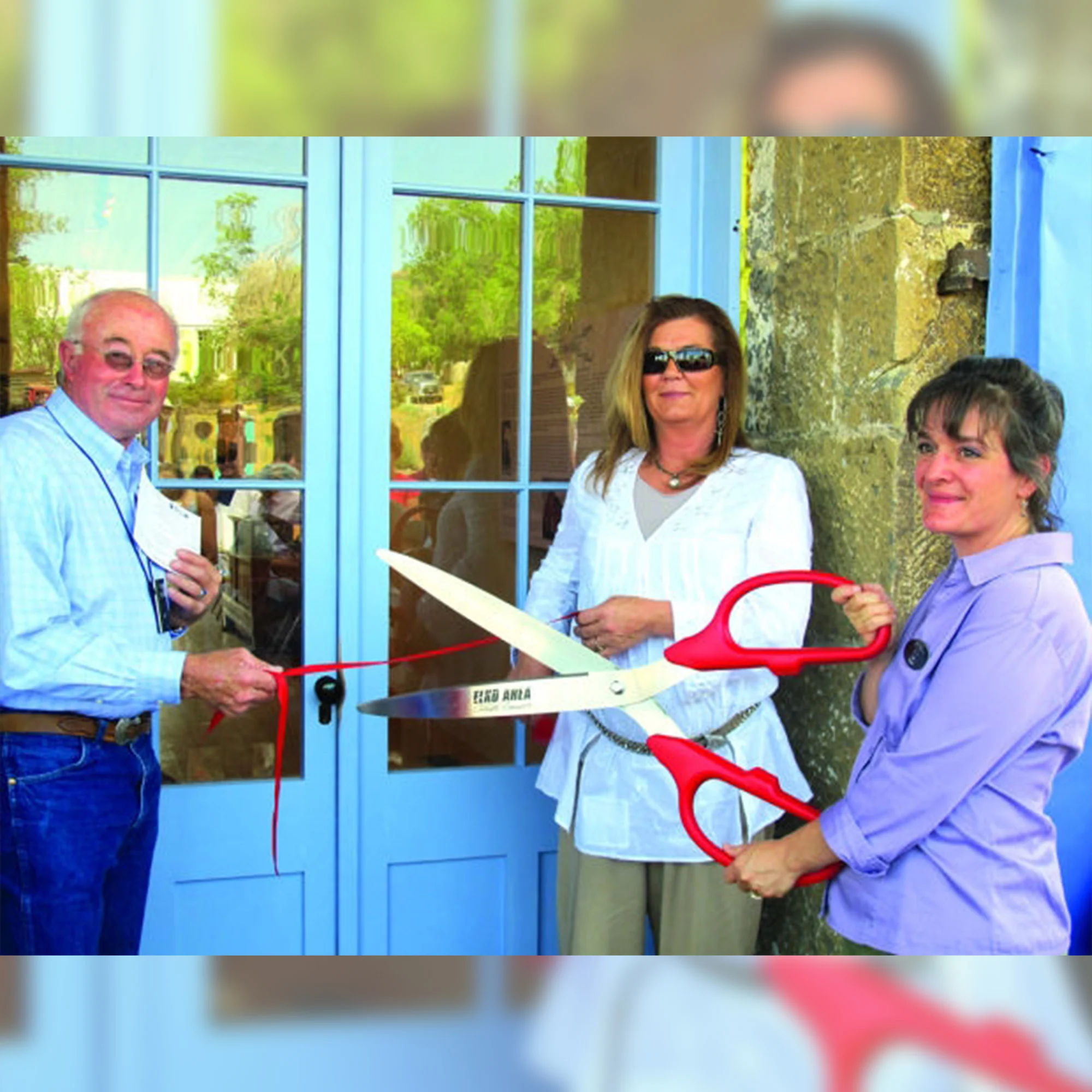 36" Red Ribbon Cutting Scissors with Silver Blades - Image 27