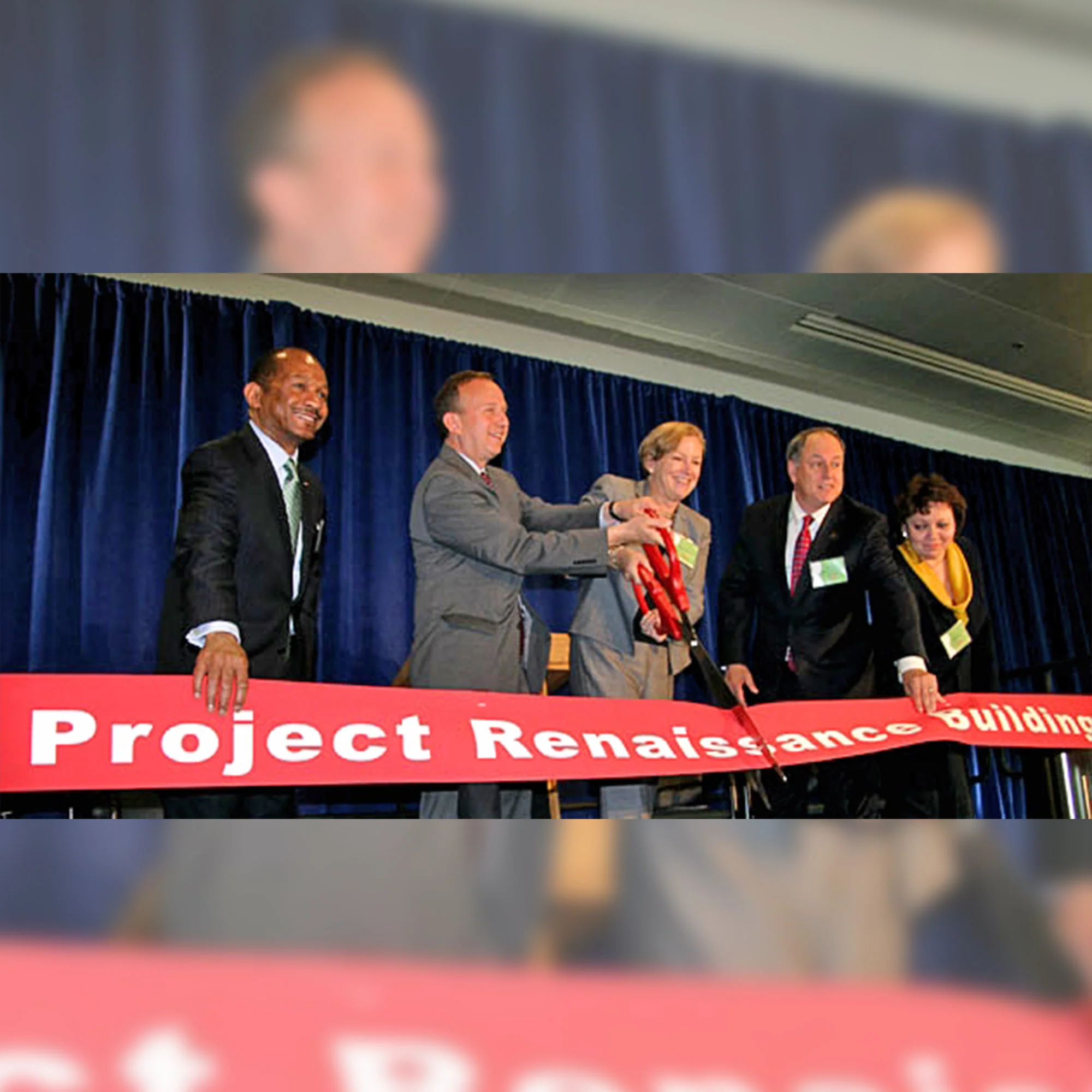 36" Red Ribbon Cutting Scissors with Silver Blades - Image 30