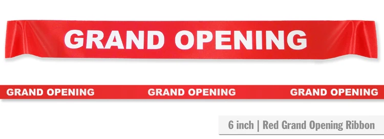 6" Wide GRAND OPENING Ribbon - Image 4