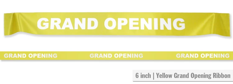 6" Wide GRAND OPENING Ribbon - Image 6