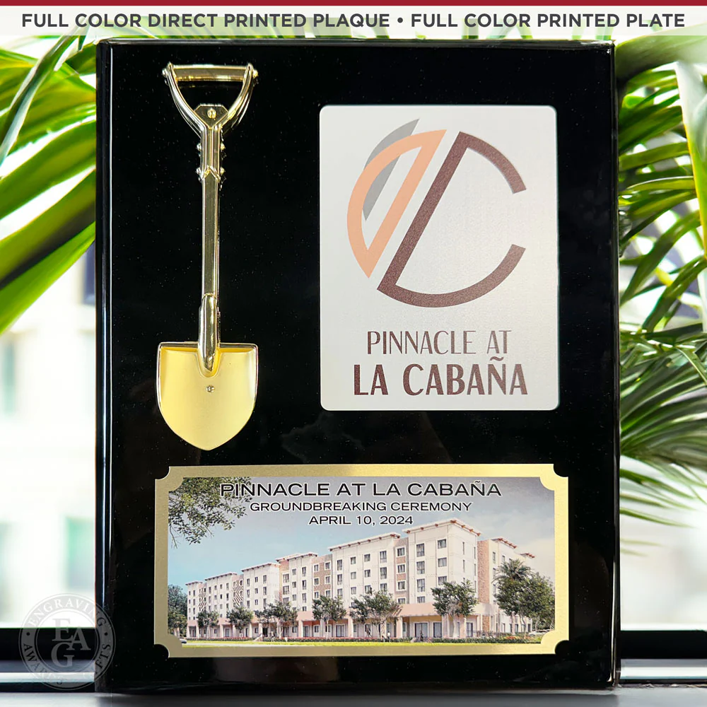 9" x 12" Miniature Vertical Shovel Plaque - Image 10