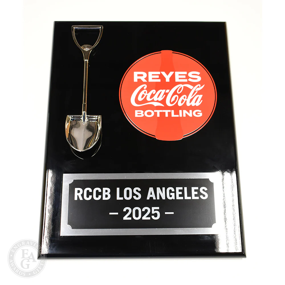 9" x 12" Miniature Vertical Shovel Plaque - Image 9