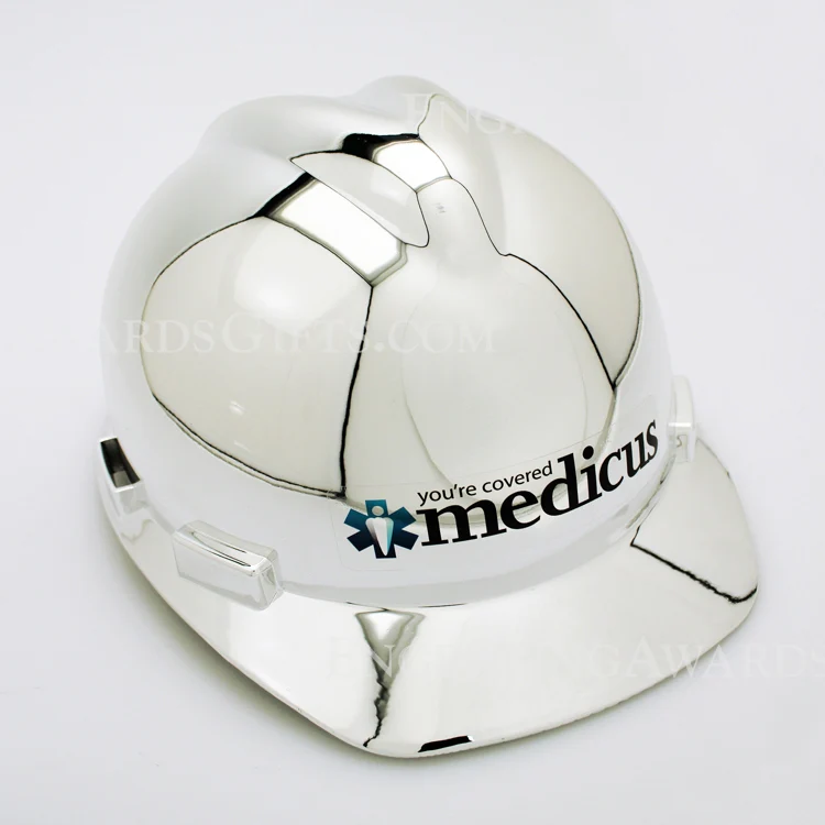 Chrome Plated Ceremonial Hard Hat - Image 15