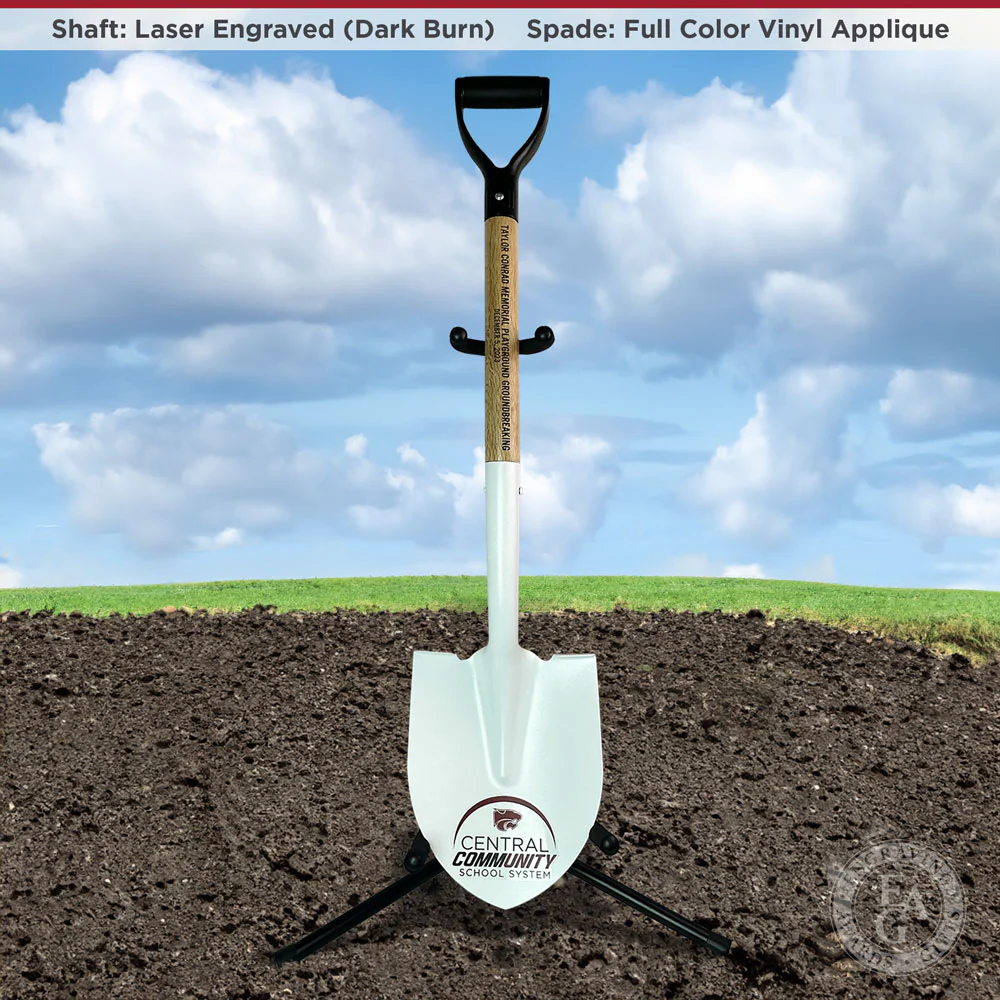 Custom Painted Ceremonial Groundbreaking Shovel - D-Handle - Image 39