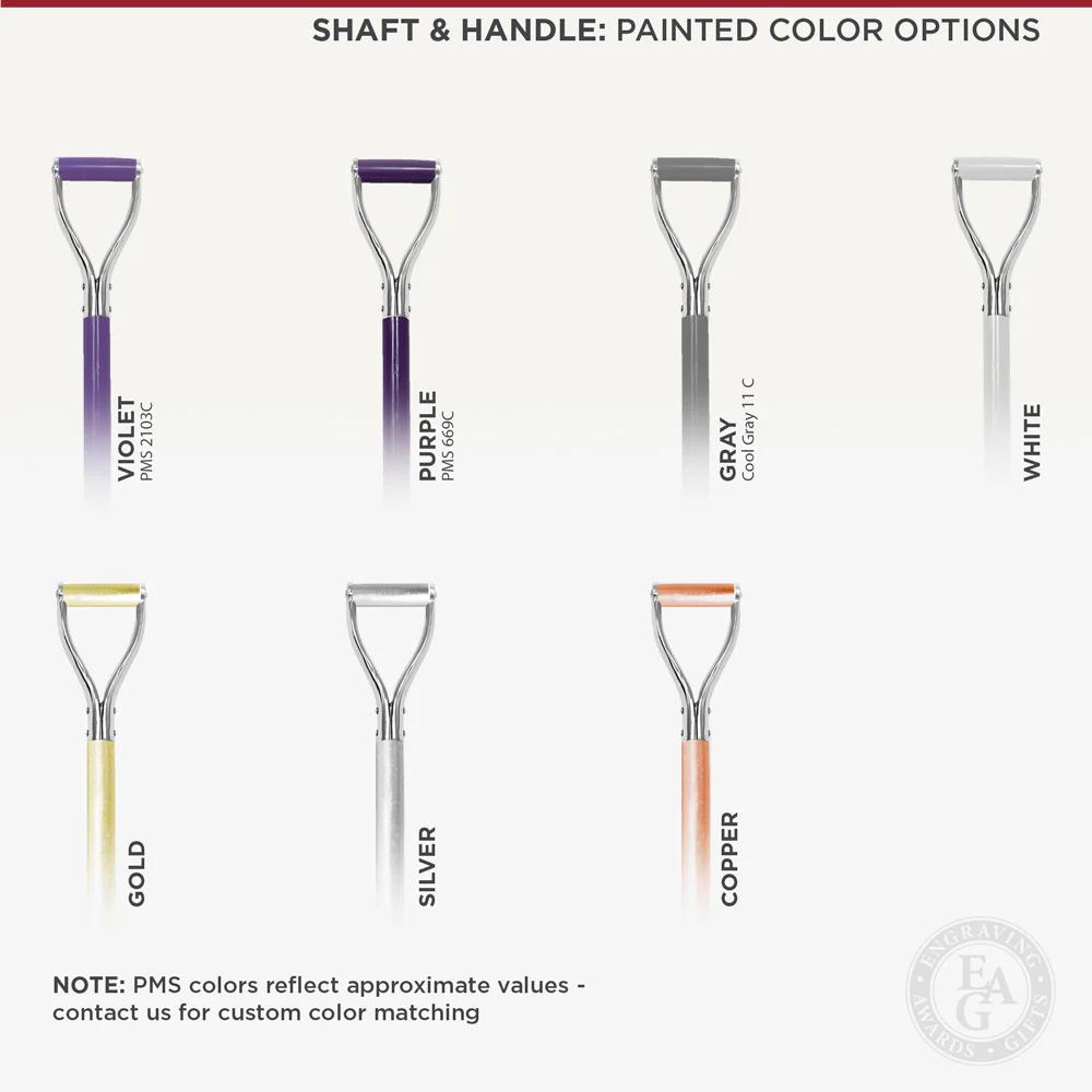 Traditional Chrome Plated Ceremonial Groundbreaking Shovel - D-Handle - Image 17