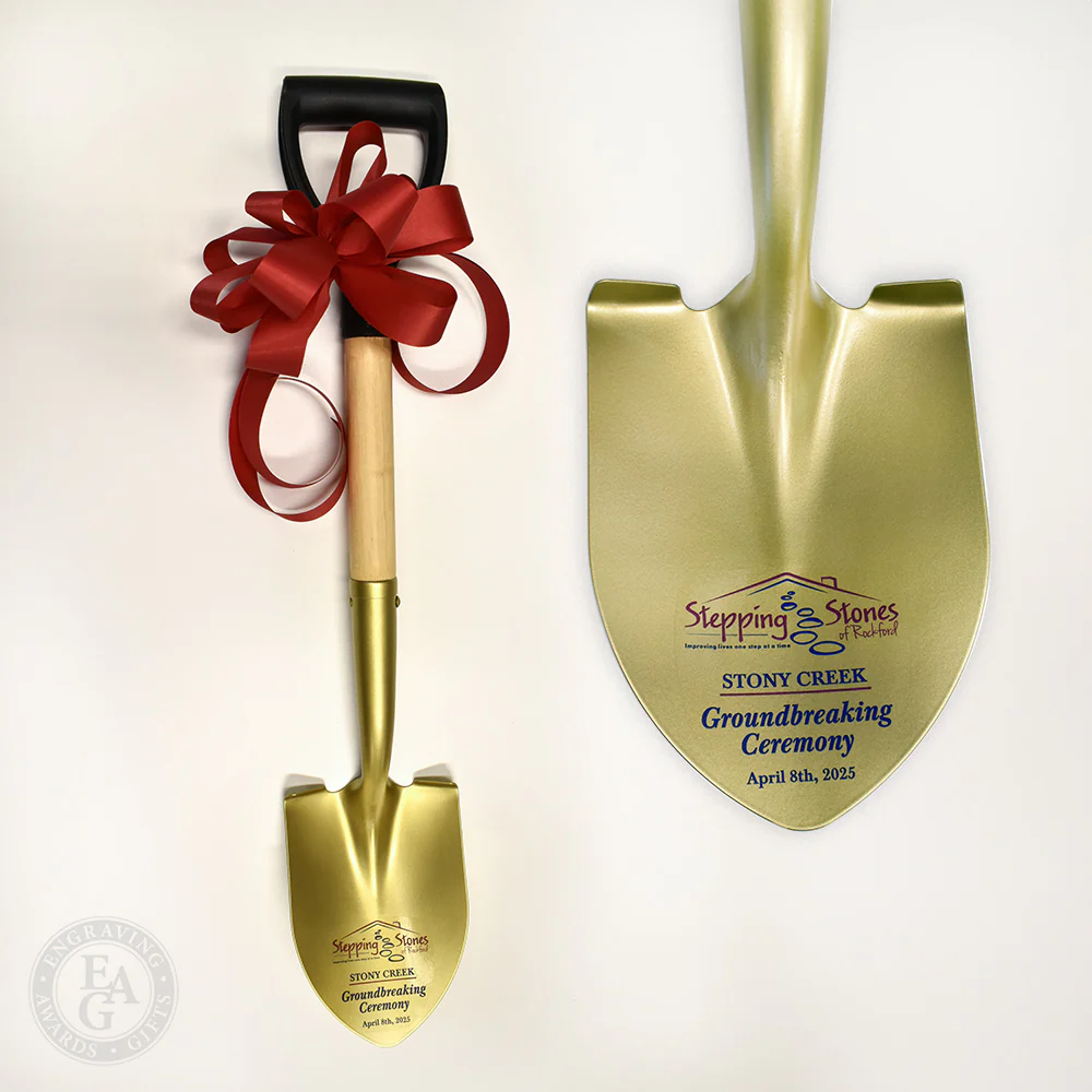 Gold Painted Groundbreaking Shovel - Small - Image 12