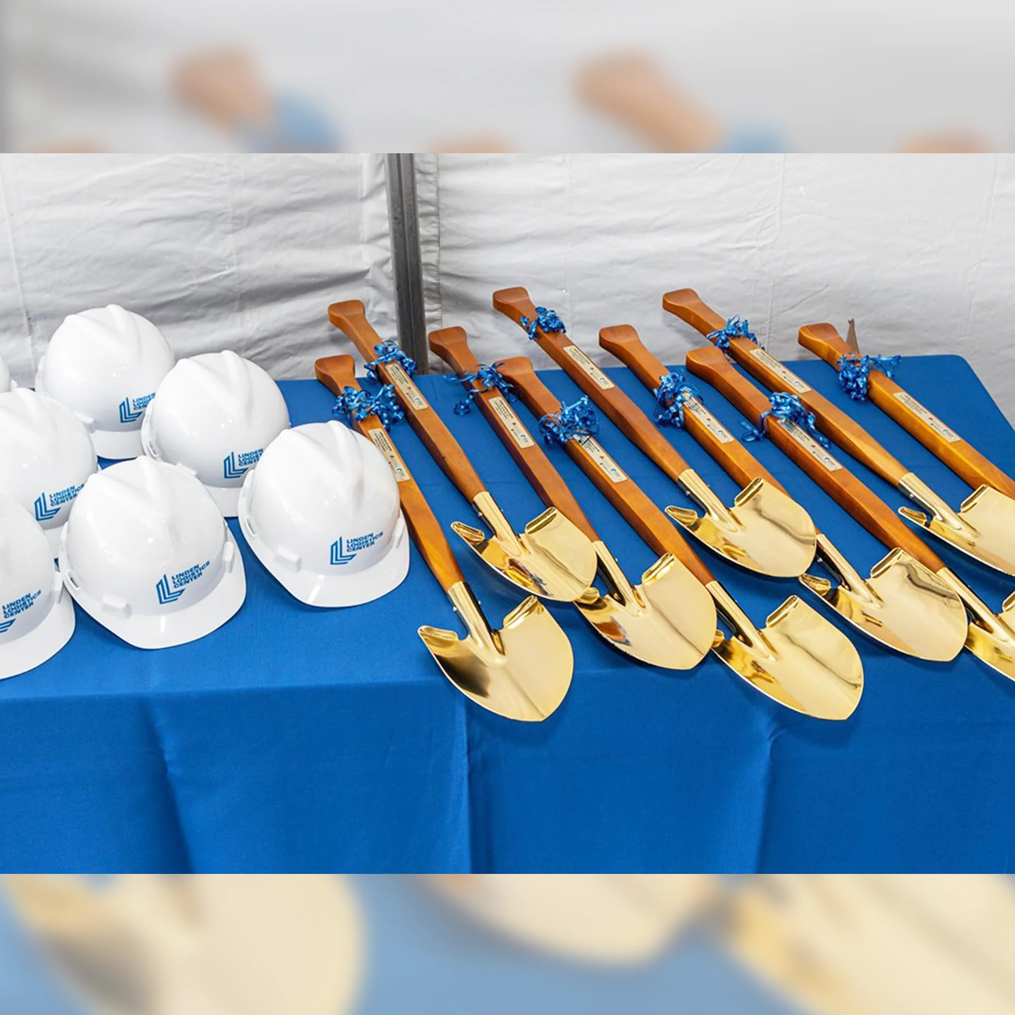 Gold Plated Ceremonial Groundbreaking Shovel - Paddle Handle - Image 15