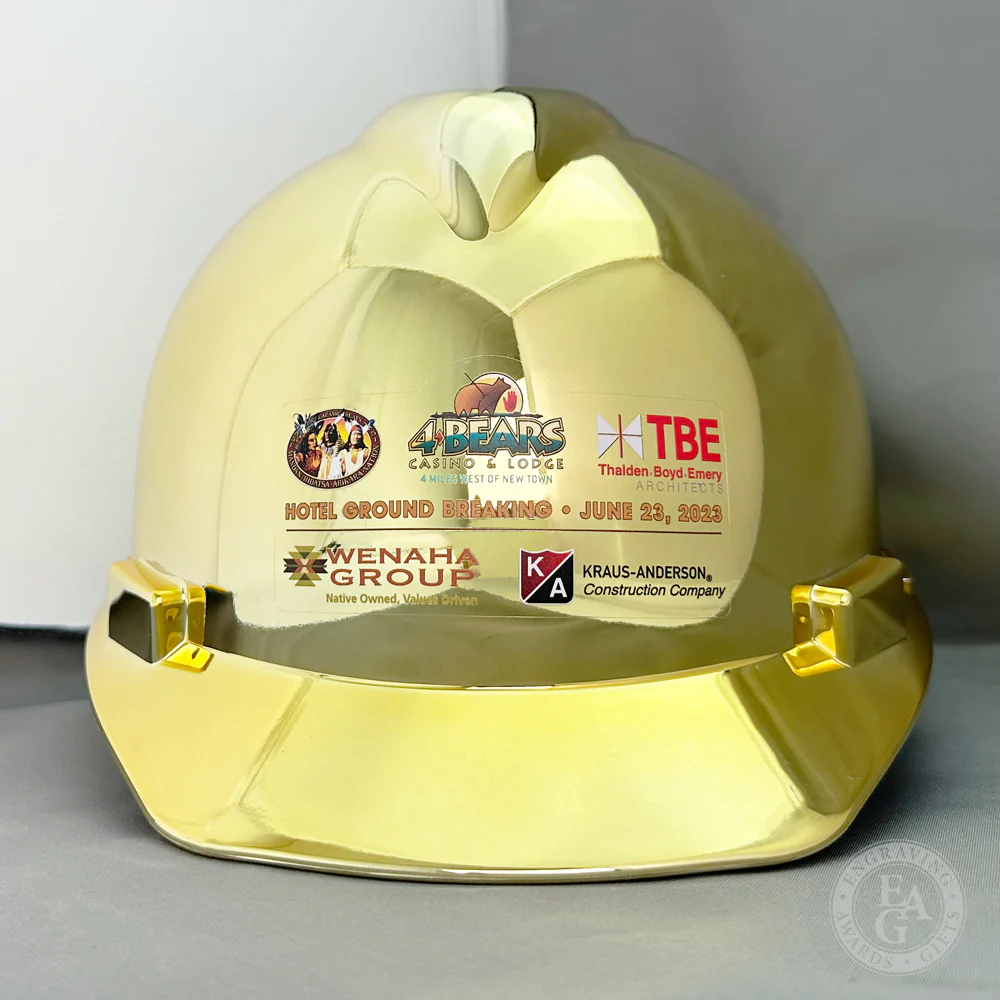 Gold Plated Ceremonial Hard Hat - Image 15