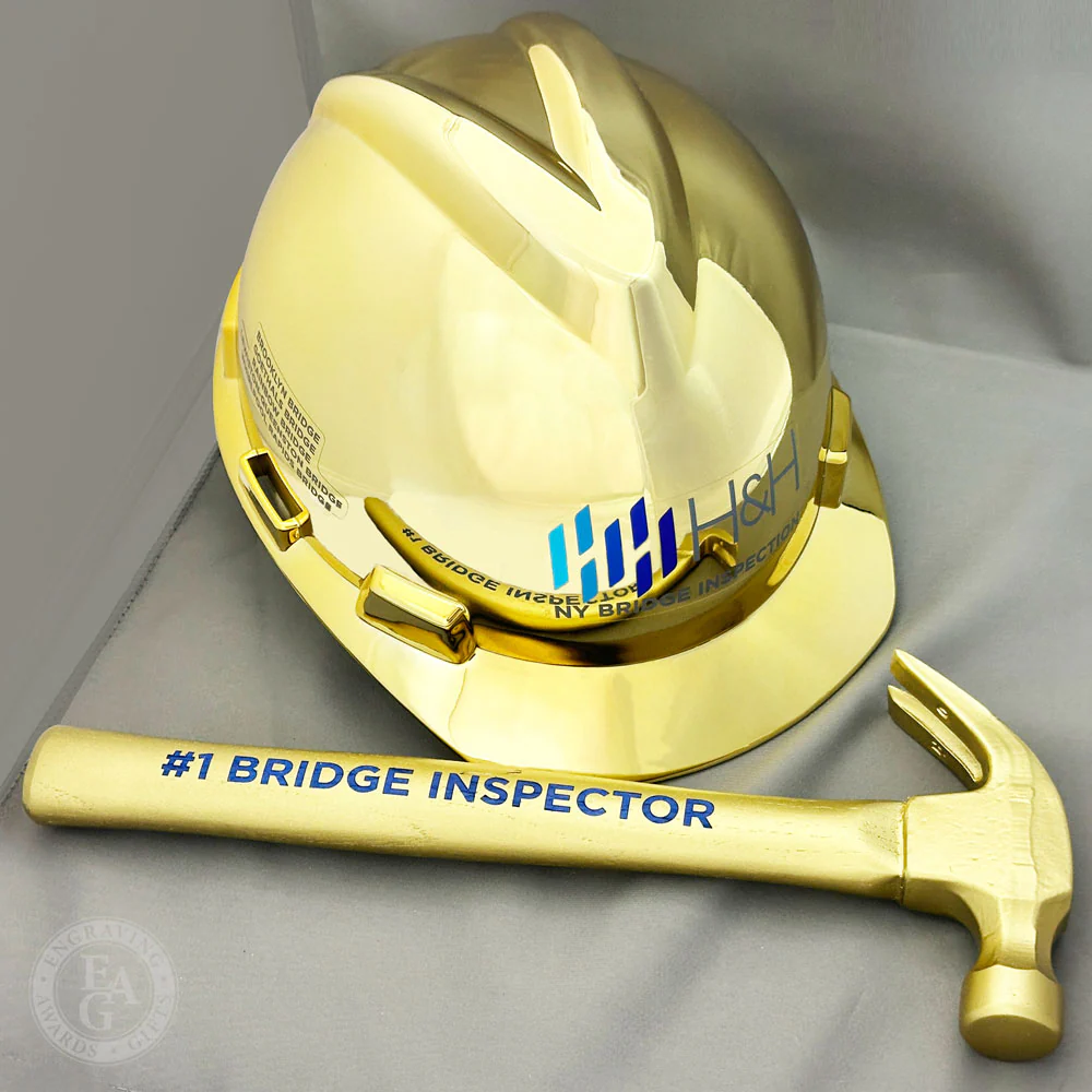 Gold Plated Ceremonial Hard Hat - Image 16