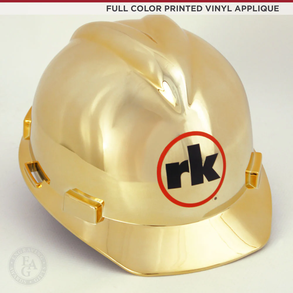 Gold Plated Ceremonial Hard Hat - Image 17