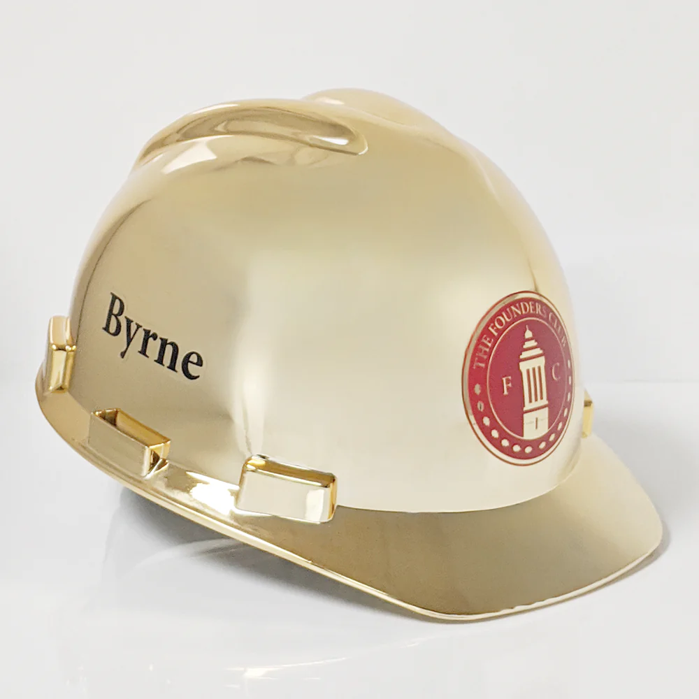 Gold Plated Ceremonial Hard Hat - Image 18