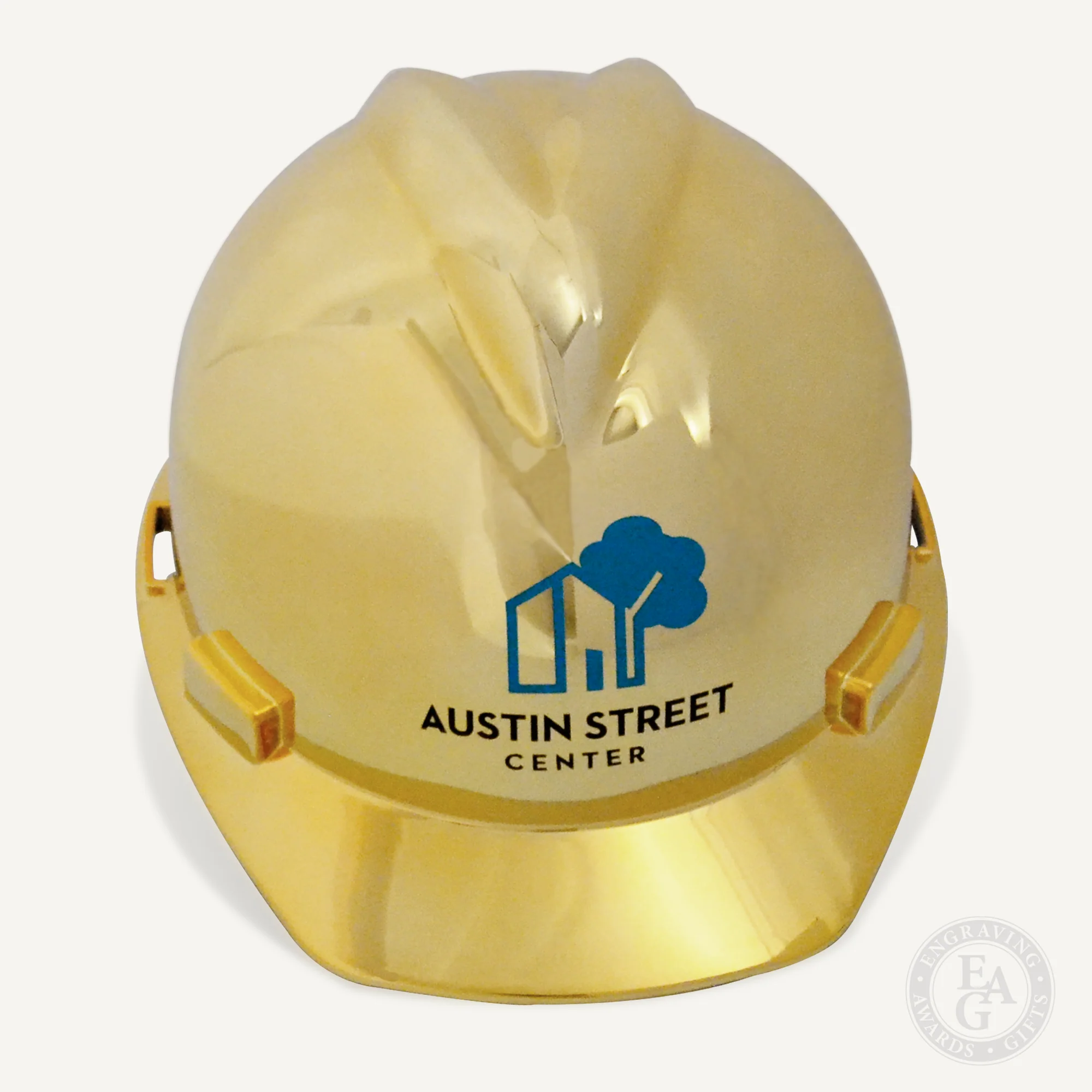 Gold Plated Ceremonial Hard Hat - Image 4