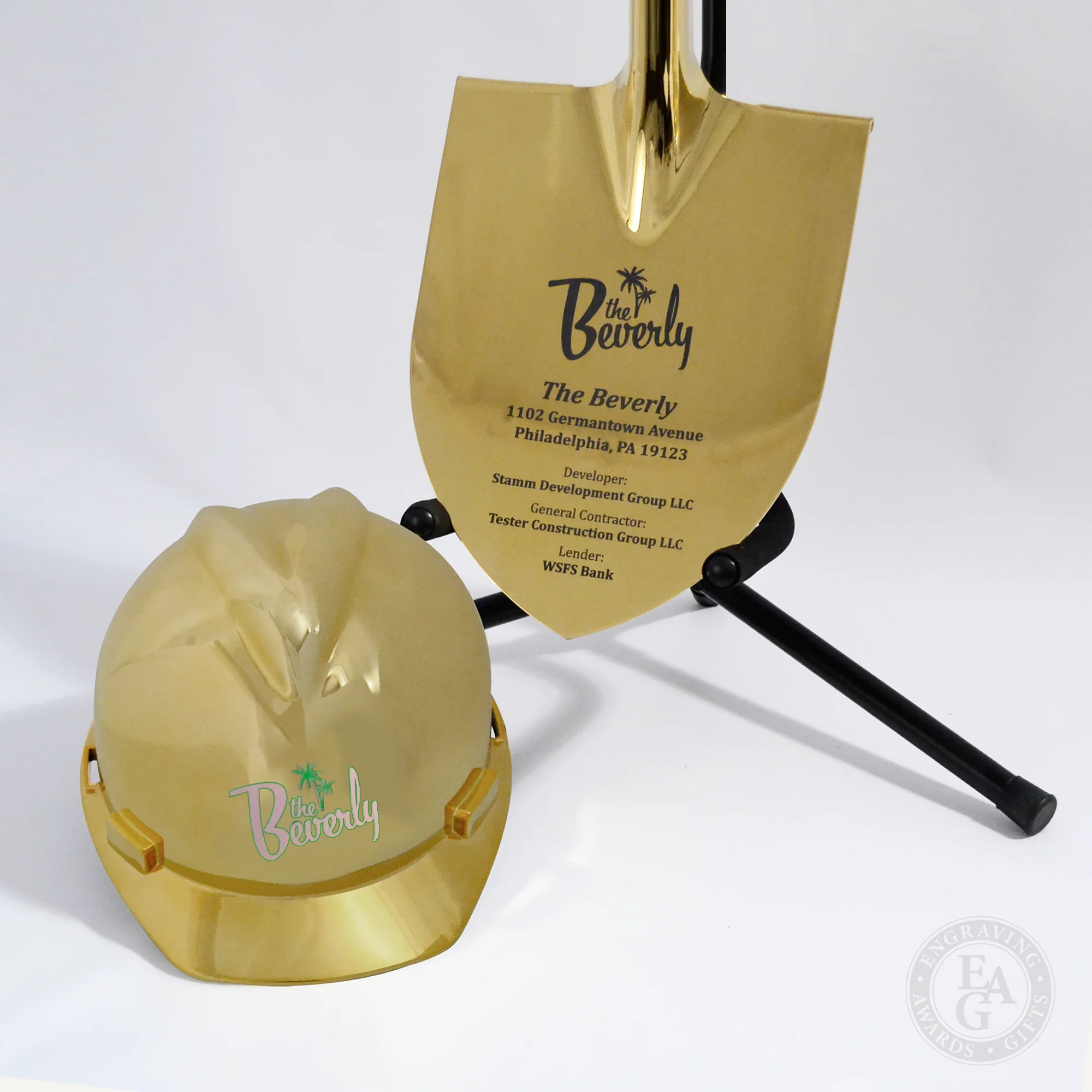 Gold Plated Ceremonial Hard Hat - Image 8