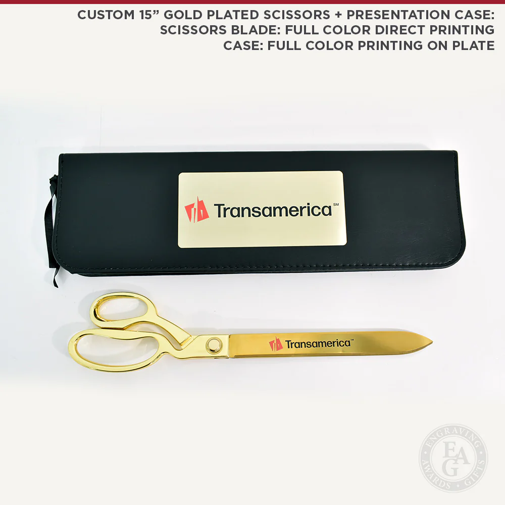 Black Presentation Case for 15" Gold Scissors - Image 10