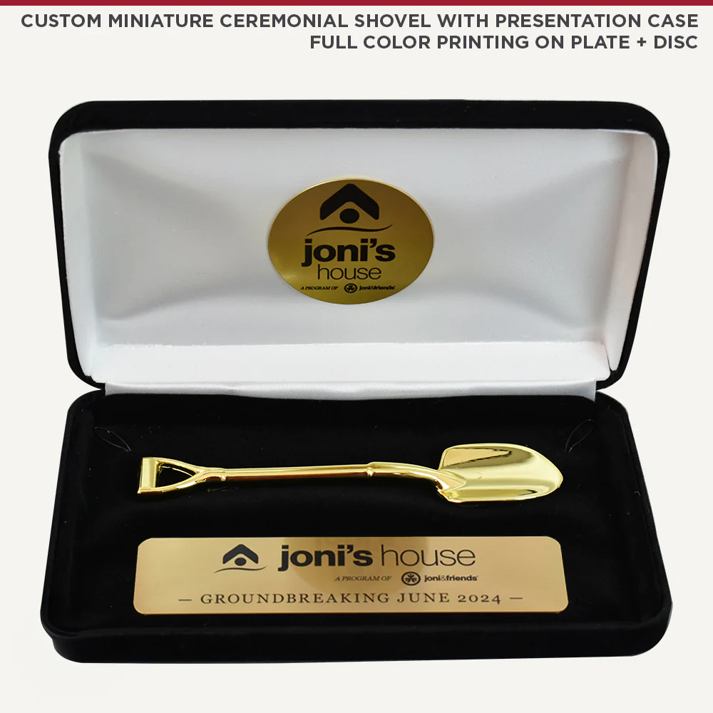 Miniature Ceremonial Shovel with Presentation Case - Image 11