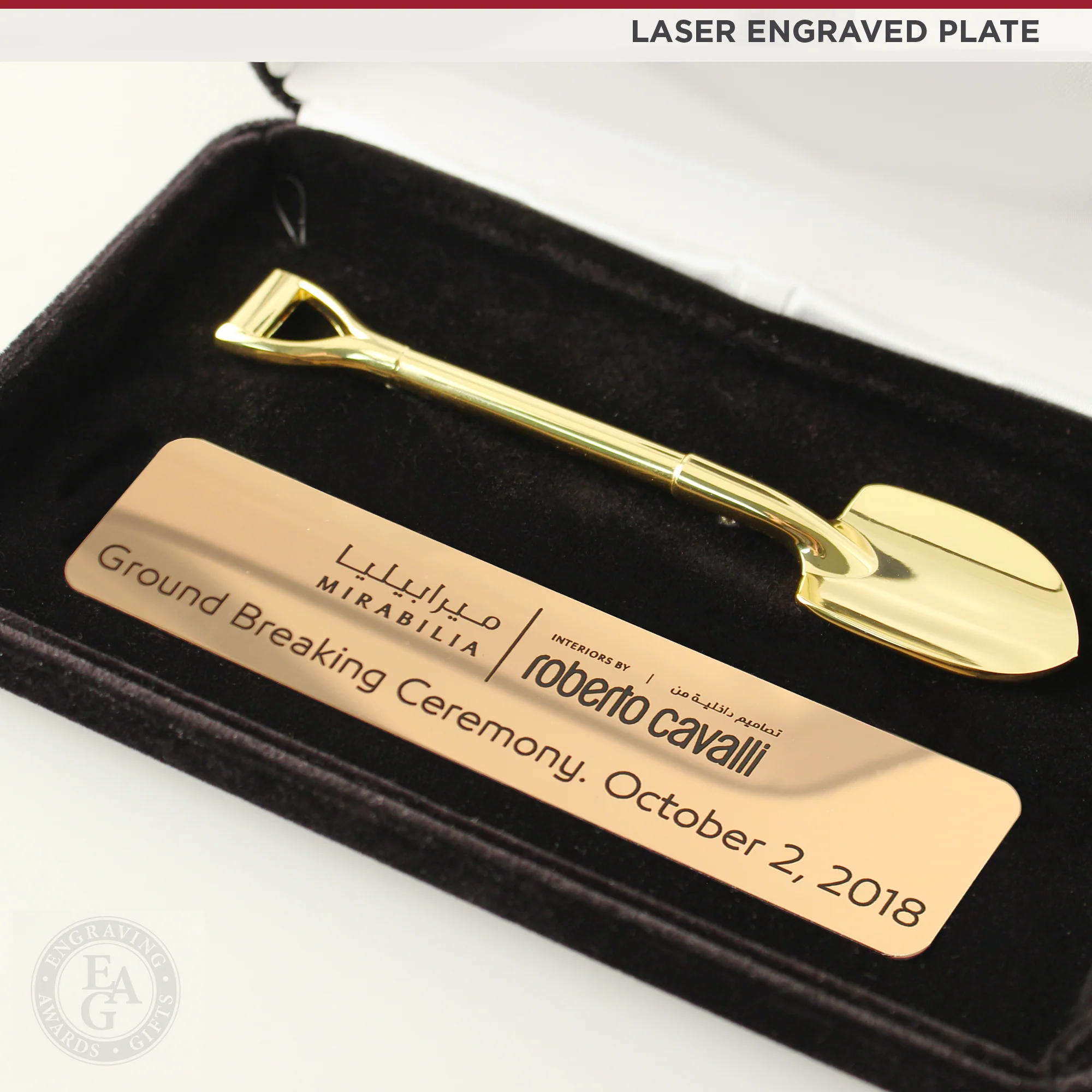 Miniature Ceremonial Shovel with Presentation Case - Image 6