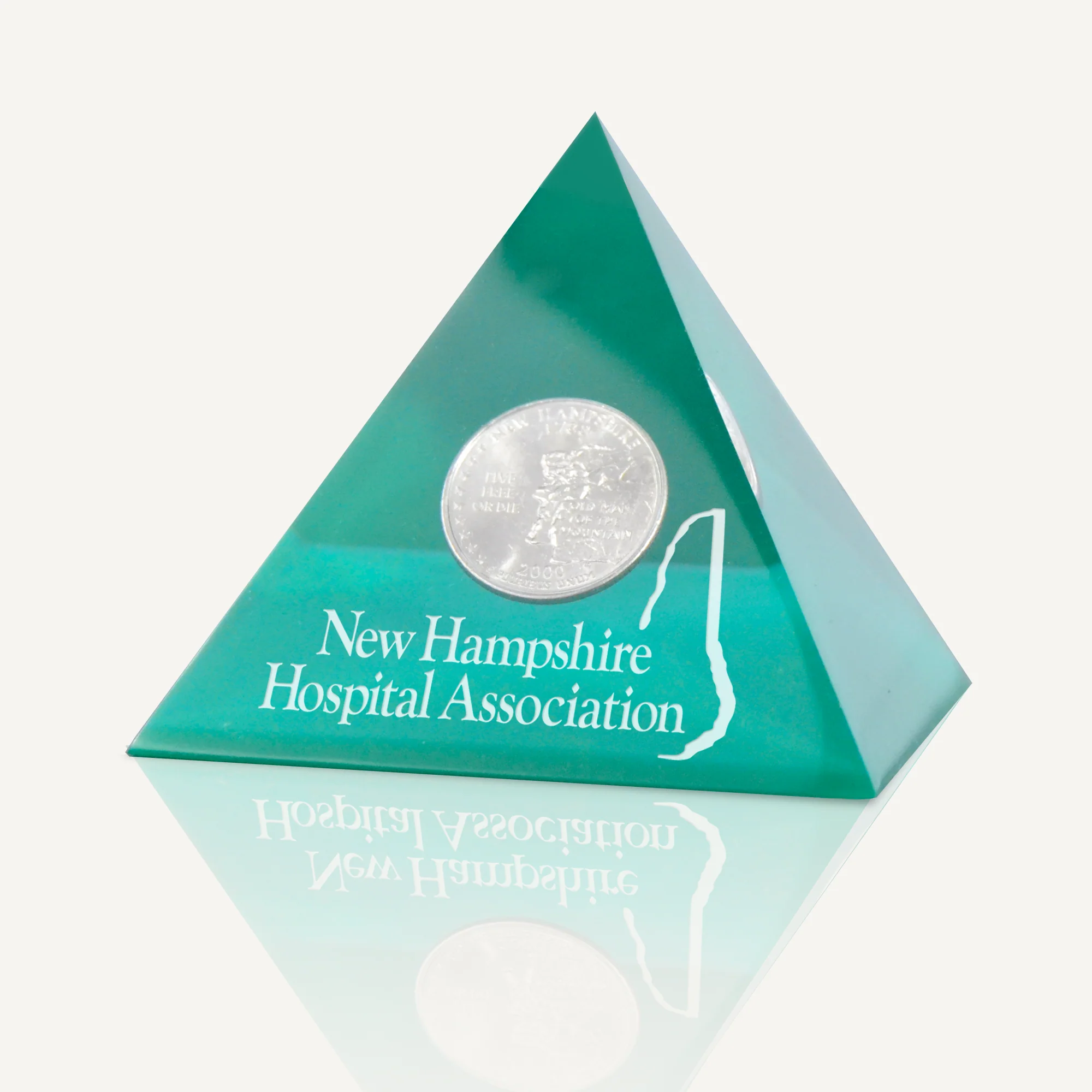 Pyramid New Hampshire Quarter Embedment