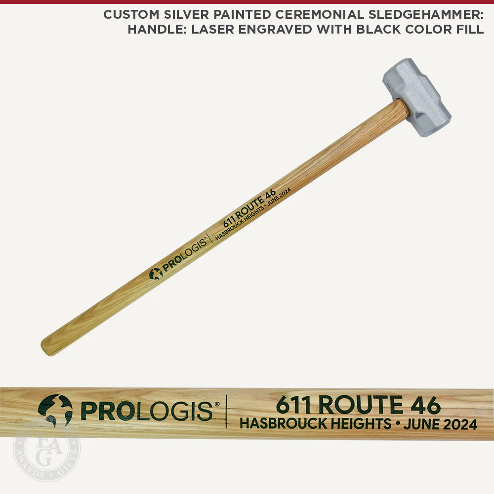 Silver Painted Ceremonial Sledgehammer - Image 7